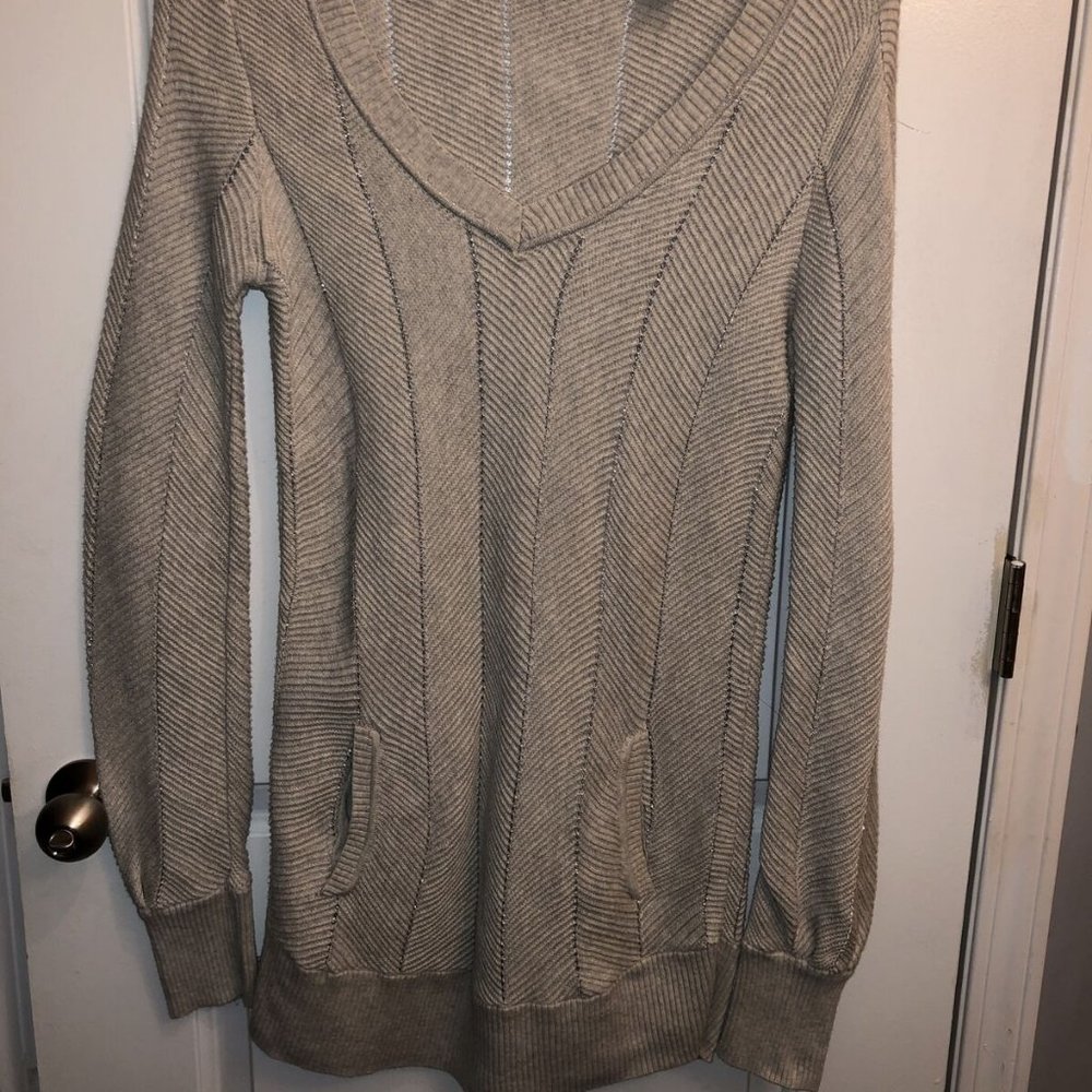 Dkny Jeans Tunic Sweater Sparkle Sz Large